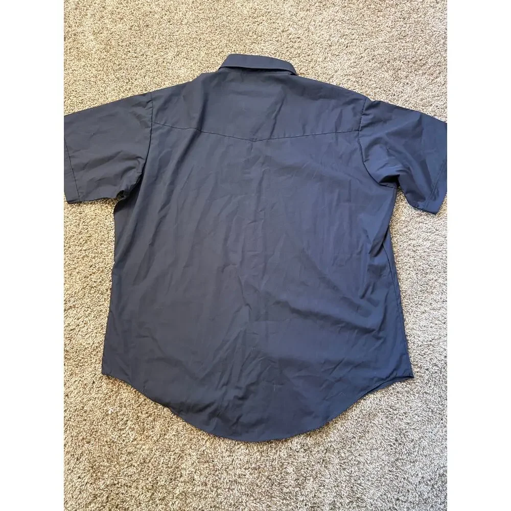 NWT Jack Daniel's Official Licensed Black Pearl Snap Western Button Up Size XXL